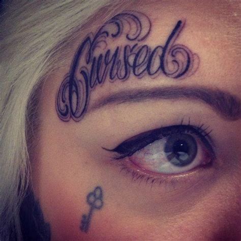 Cursed face tattoos